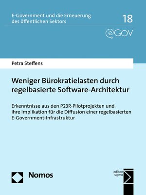 cover image of Weniger Bürokratielasten durch regelbasierte Software-Architektur